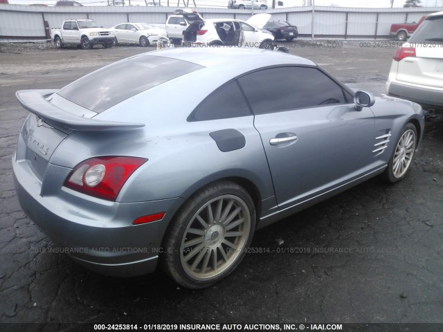 1C3AN79N05X045813 - 2005 CHRYSLER CROSSFIRE SRT-6 Light Blue photo 4