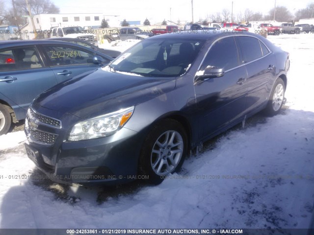 1G11C5SA5DF213892 - 2013 CHEVROLET MALIBU 1LT ლურჯი ფოტო 2