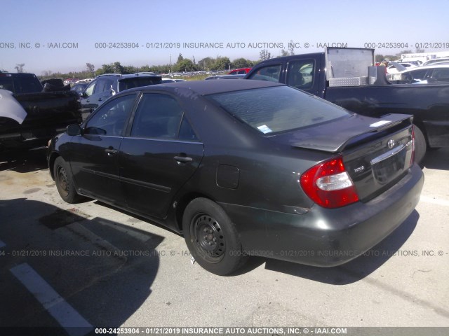 4T1BE32K63U660109 - 2003 TOYOTA CAMRY LE/XLE/SE GREEN photo 3