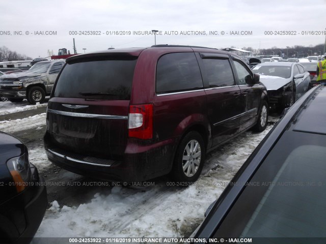 2C4RC1BG2CR259999 - 2012 CHRYSLER TOWN & COUNTRY TOURING RED photo 4