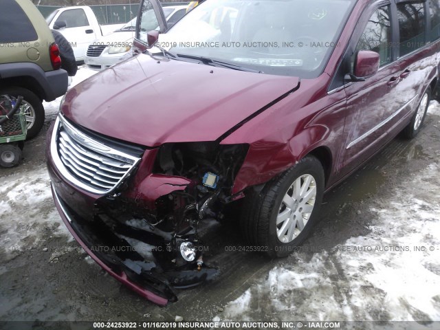 2C4RC1BG2CR259999 - 2012 CHRYSLER TOWN & COUNTRY TOURING RED photo 6