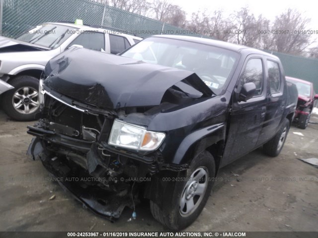 5FPYK16299B104164 - 2009 HONDA RIDGELINE RT BLACK photo 2