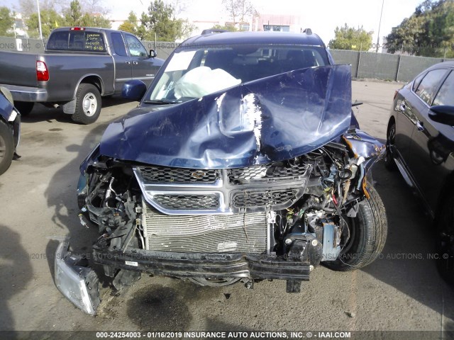 3C4PDDBG0HT617949 - 2017 DODGE JOURNEY SXT BLUE photo 6