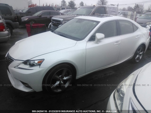 JTHBE1D25G5023636 - 2016 LEXUS IS 350 WHITE photo 2