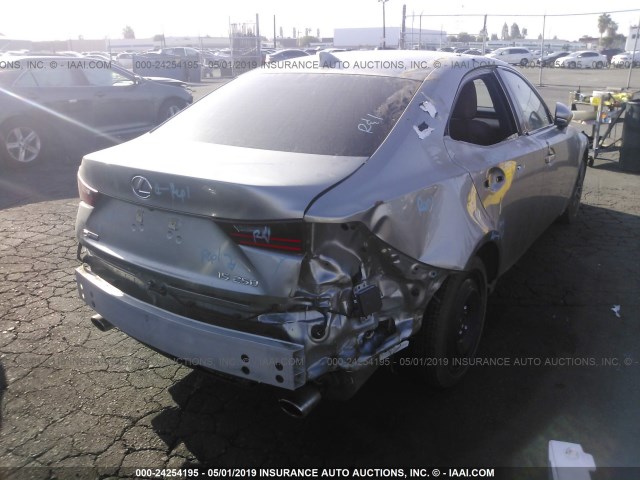 JTHBF1D22F5058811 - 2015 LEXUS IS 250 SILVER photo 4