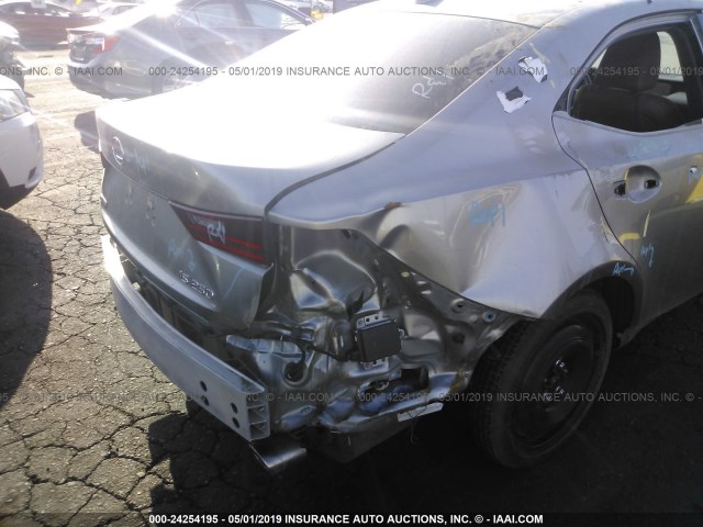 JTHBF1D22F5058811 - 2015 LEXUS IS 250 SILVER photo 6