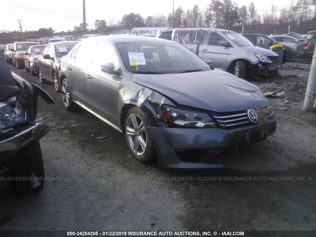 1VWBP7A38EC002698 - 2014 VOLKSWAGEN PASSAT SE GRAY photo 1