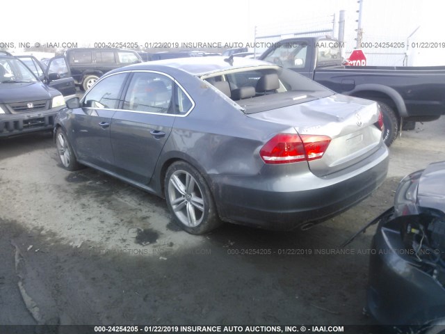 1VWBP7A38EC002698 - 2014 VOLKSWAGEN PASSAT SE GRAY photo 3