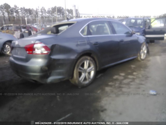 1VWBP7A38EC002698 - 2014 VOLKSWAGEN PASSAT SE GRAY photo 4