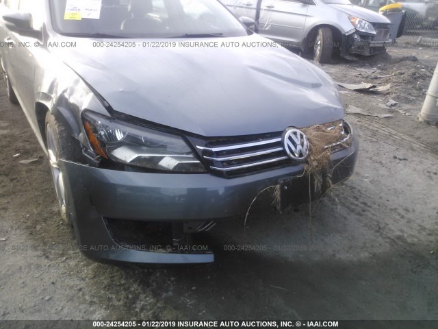 1VWBP7A38EC002698 - 2014 VOLKSWAGEN PASSAT SE GRAY photo 6