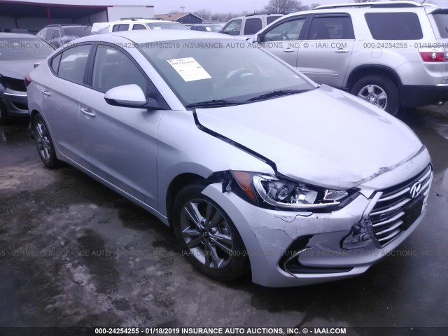 KMHD84LF0HU223883 - 2017 HYUNDAI ELANTRA SE/VALUE/LIMITED SILVER photo 1