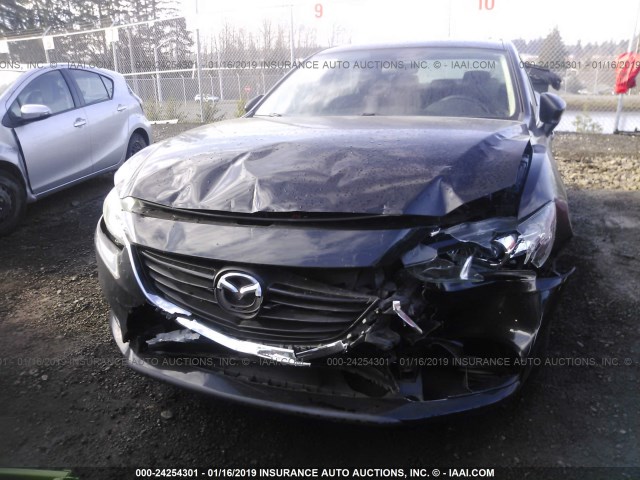 JM1GJ1U69E1126665 - 2014 MAZDA 6 SPORT BLACK photo 6