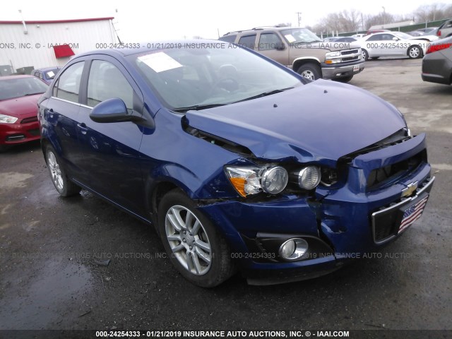 1G1JC5SH3D4194560 - 2013 CHEVROLET SONIC LT BLUE photo 1