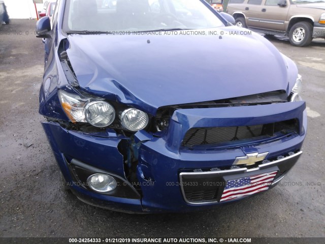 1G1JC5SH3D4194560 - 2013 CHEVROLET SONIC LT BLUE photo 6