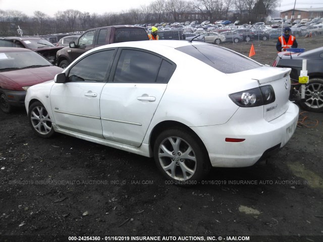 JM1BK323681796397 - 2008 MAZDA 3 S WHITE photo 3