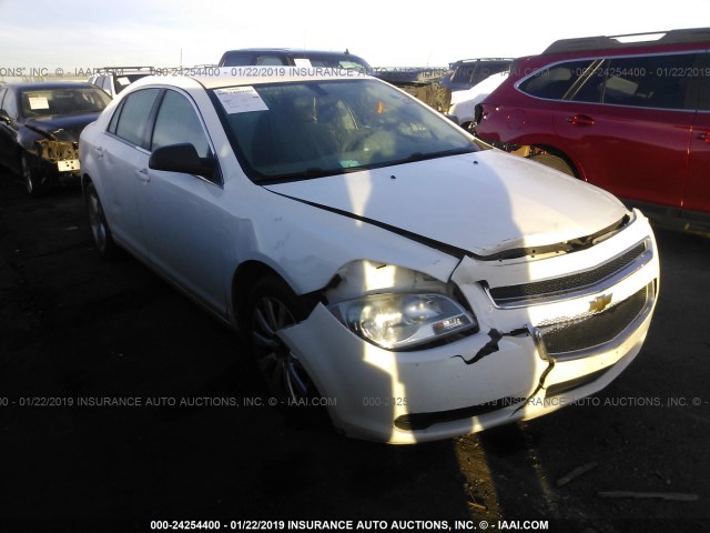 1G1ZA5EU3BF349143 - 2011 CHEVROLET MALIBU LS WHITE photo 1