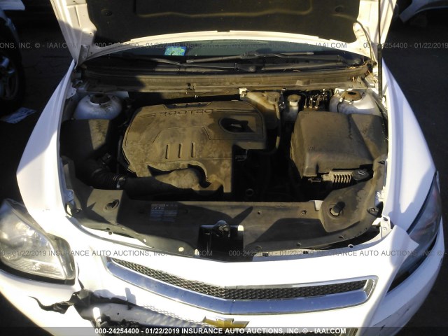 1G1ZA5EU3BF349143 - 2011 CHEVROLET MALIBU LS WHITE photo 10