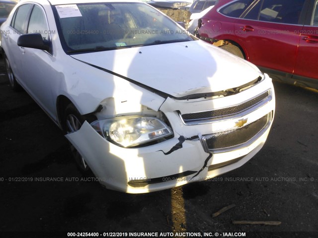 1G1ZA5EU3BF349143 - 2011 CHEVROLET MALIBU LS WHITE photo 6
