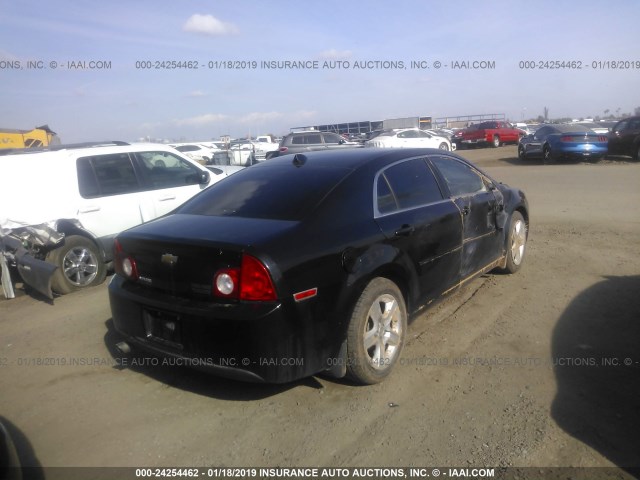 1G1ZB5E03CF100451 - 2012 CHEVROLET MALIBU LS BLACK photo 4