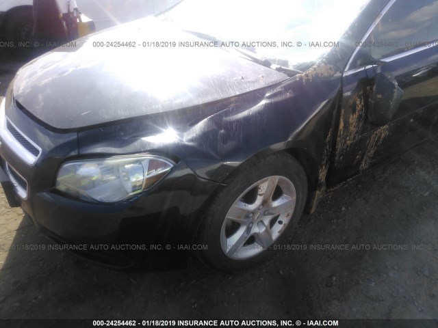 1G1ZB5E03CF100451 - 2012 CHEVROLET MALIBU LS BLACK photo 6