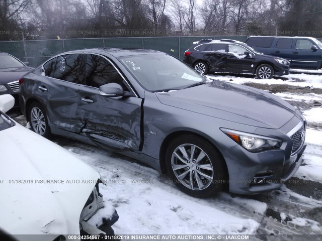 JN1EV7AR5GM342059 - 2016 INFINITI Q50 PREMIUM/SPORT GRAY photo 1