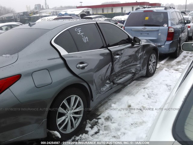 JN1EV7AR5GM342059 - 2016 INFINITI Q50 PREMIUM/SPORT GRAY photo 6