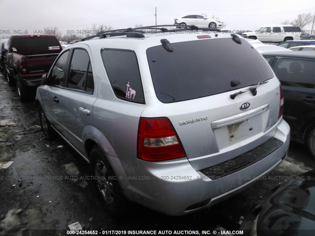 KNDJC736575694282 - 2007 KIA SORENTO EX/LX SILVER photo 3