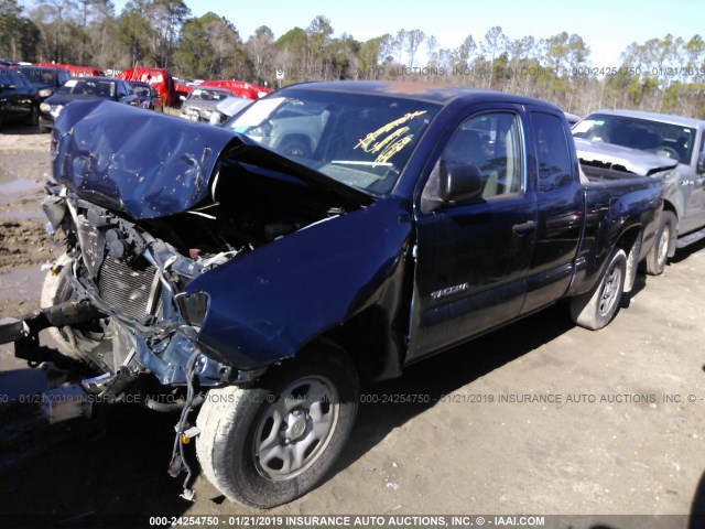 5TETX22N77Z354010 - 2007 TOYOTA TACOMA ACCESS CAB GRAY photo 2