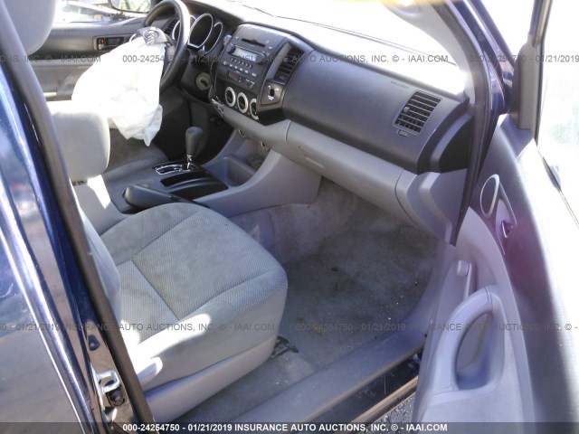 5TETX22N77Z354010 - 2007 TOYOTA TACOMA ACCESS CAB GRAY photo 5