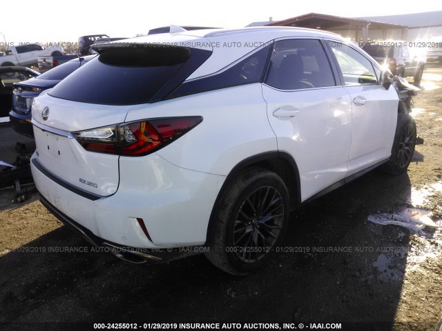 2T2ZZMCA3HC043236 - 2017 LEXUS RX 350/BASE/F SPORT WHITE photo 4