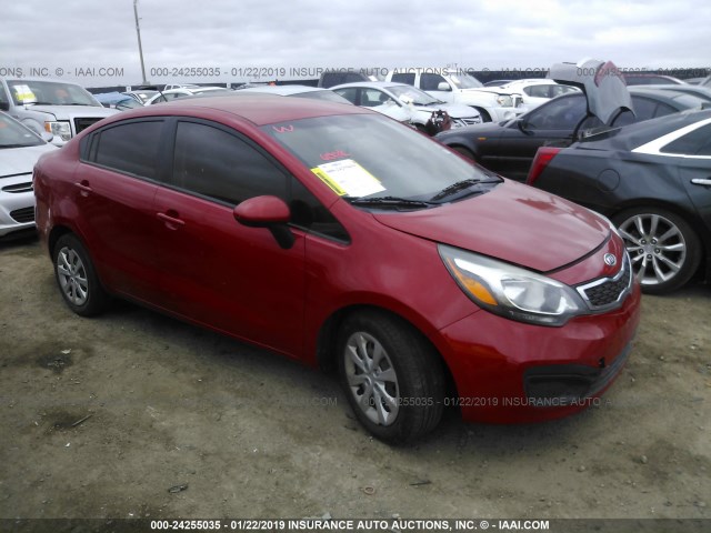 KNADN4A3XD6113702 - 2013 KIA RIO EX/SX RED photo 1