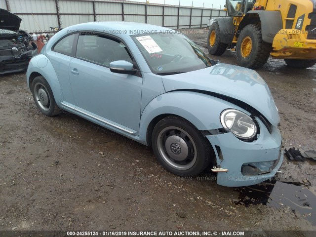 3VWJX7AT6DM640957 - 2013 VOLKSWAGEN BEETLE Light Blue photo 1