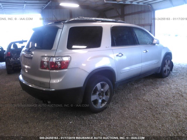 1GKER33727J102608 - 2007 GMC ACADIA SLT-2 SILVER photo 4