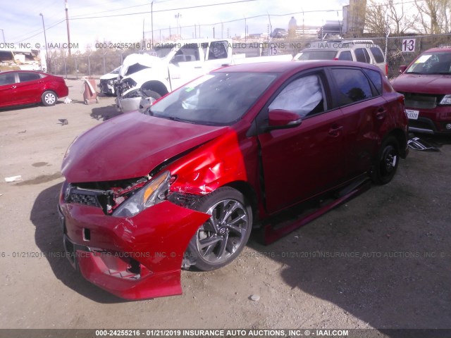 JTNKARJE0GJ506657 - 2016 TOYOTA SCION IM RED photo 2