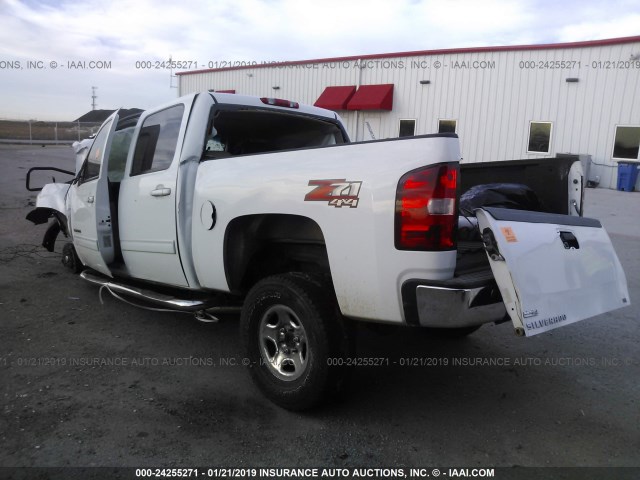 3GCRKTE34AG133573 - 2010 CHEVROLET SILVERADO K1500 LTZ WHITE photo 3