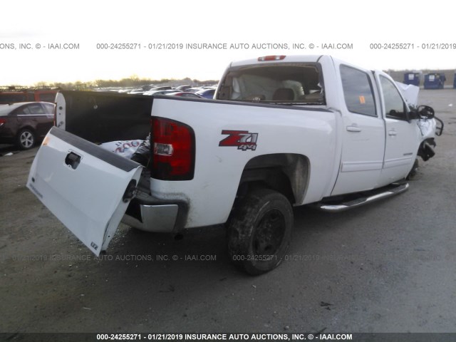 3GCRKTE34AG133573 - 2010 CHEVROLET SILVERADO K1500 LTZ WHITE photo 4