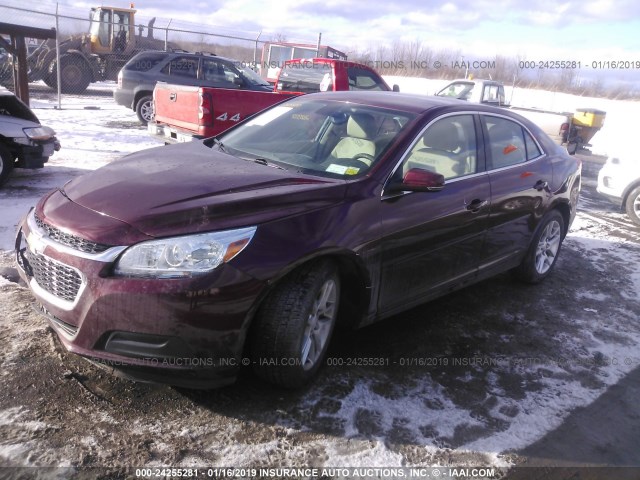 1G11C5SL5FF150250 - 2015 CHEVROLET MALIBU 1LT MAROON photo 2