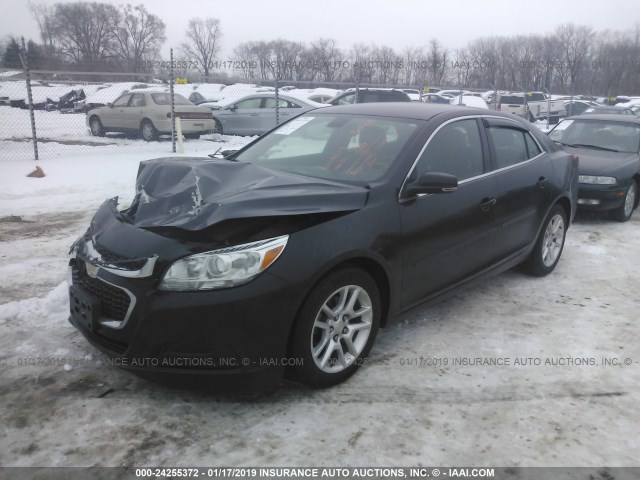 1G11C5SL8FF250018 - 2015 CHEVROLET MALIBU 1LT BLACK photo 2