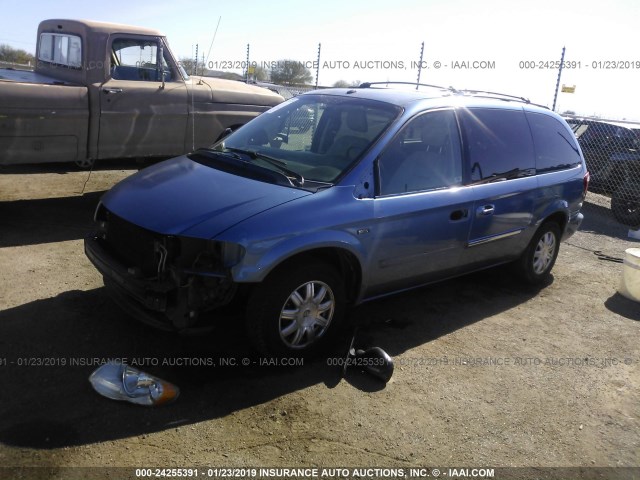 2A4GP54L67R279637 - 2007 CHRYSLER TOWN & COUNTRY TOURING BLUE photo 2