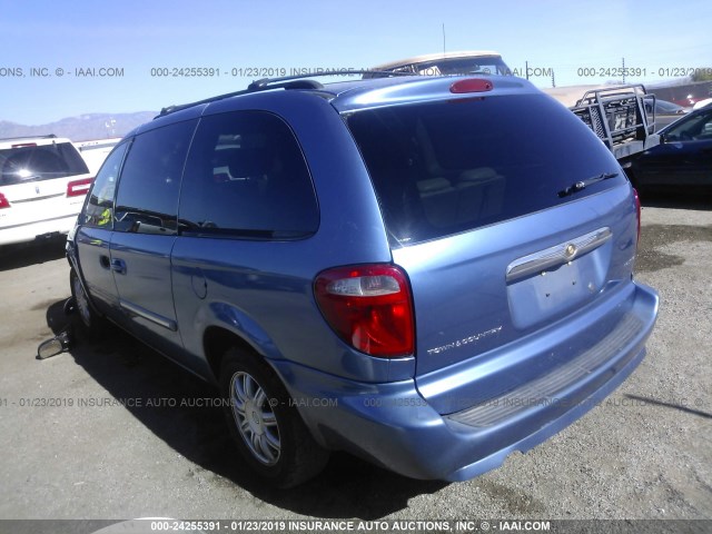 2A4GP54L67R279637 - 2007 CHRYSLER TOWN & COUNTRY TOURING BLUE photo 3