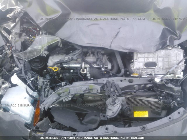 JTDKDTB30E1083579 - 2014 TOYOTA PRIUS C GRAY photo 10