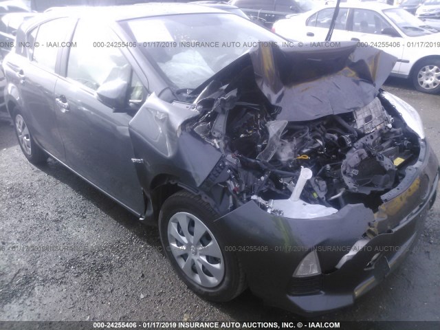 JTDKDTB30E1083579 - 2014 TOYOTA PRIUS C GRAY photo 6