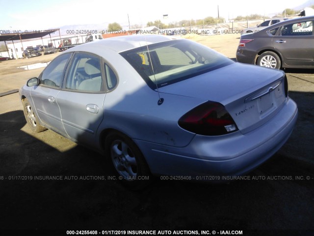 1FAFP55243A181184 - 2003 FORD TAURUS SES SILVER photo 3