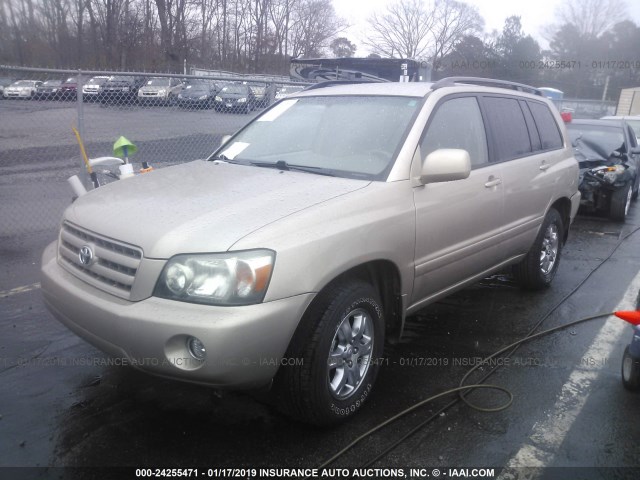 JTEGP21A540042579 - 2004 TOYOTA HIGHLANDER LIMITED TAN photo 2