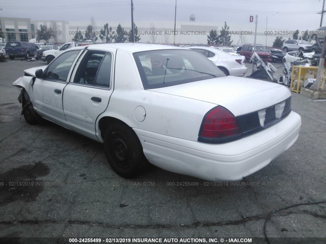 2FAFP71W65X161954 - 2005 FORD CROWN VICTORIA POLICE INTERCEPTOR WHITE photo 3