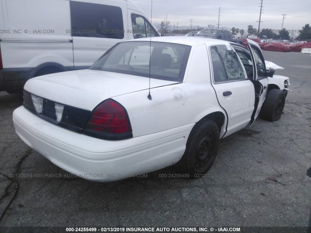 2FAFP71W65X161954 - 2005 FORD CROWN VICTORIA POLICE INTERCEPTOR WHITE photo 4