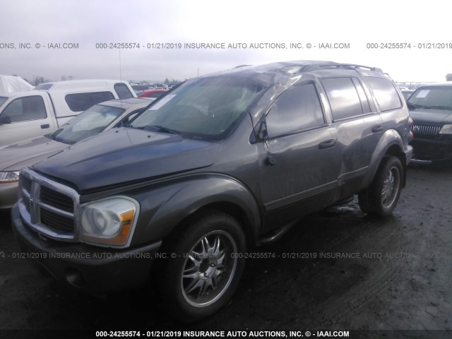 1D4HB48D34F137385 - 2004 DODGE DURANGO SLT GRAY photo 2