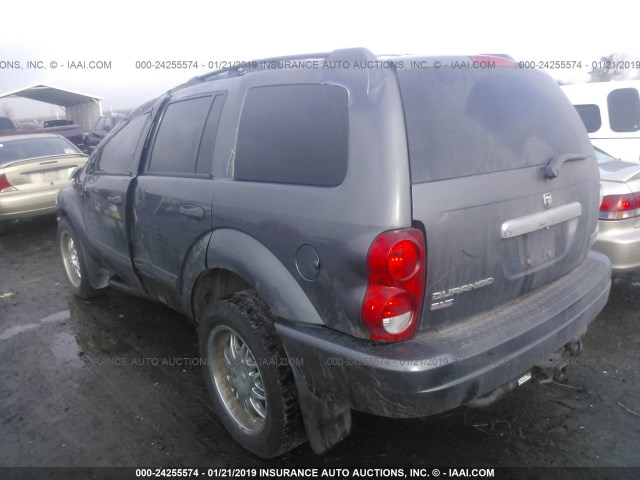 1D4HB48D34F137385 - 2004 DODGE DURANGO SLT GRAY photo 3