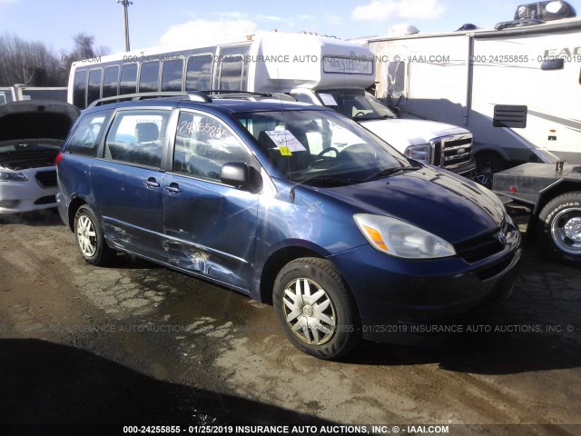 5TDZA23C95S303546 - 2005 TOYOTA SIENNA CE/LE BLUE photo 1