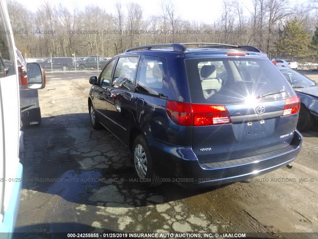 5TDZA23C95S303546 - 2005 TOYOTA SIENNA CE/LE BLUE photo 3